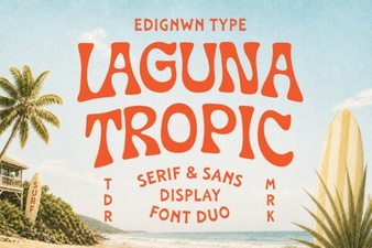 Laguna Tropic Font: Vibrant Tropical Typography for Modern Designs
