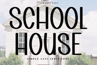 School House Font: Retro Learning Style for Creative Projects