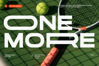 One More Font - Free Sans Serif Font Download