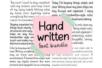 Beautiful Handwritten Font Bundle for Creative Design Projects
