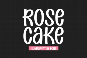 Rose Cake Font Free Download for Script Font Lovers