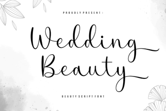Elegant Wedding Beauty Script Font for Romantic Designs
